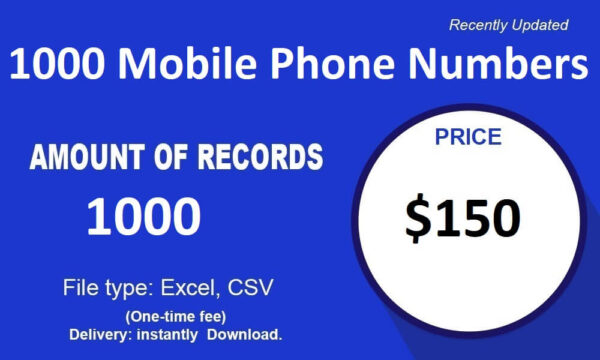 1000 Mobile Telemarkeings