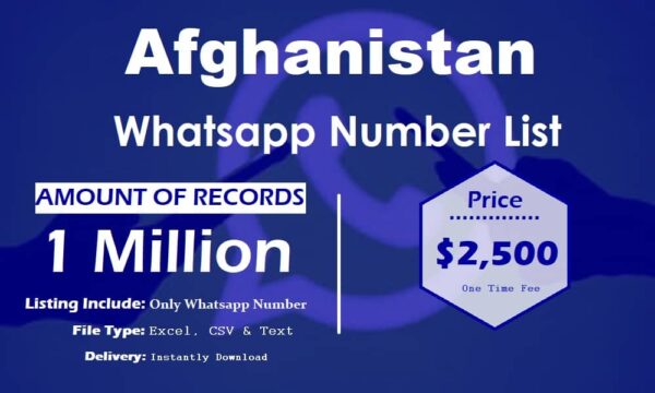 Afghanistan Whatsapp Resource 100K