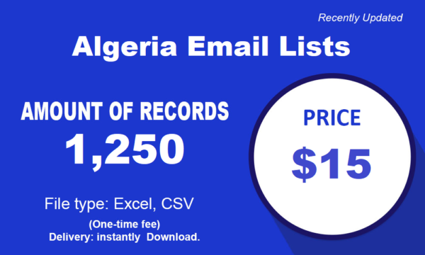 Algeria Email list management Lists