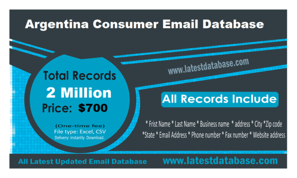 Argentina Consumer Email list management