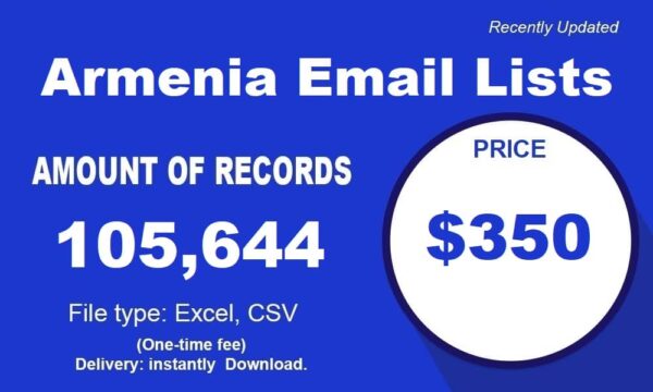 Armenia 100k Email list management List