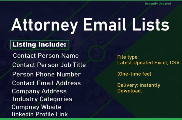 Attorney Email list management List