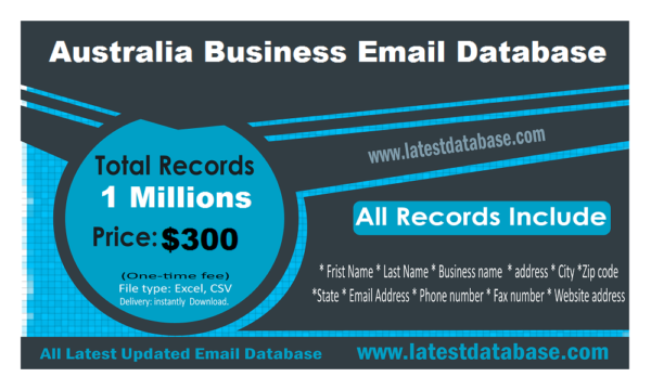 Australia Business Email list management