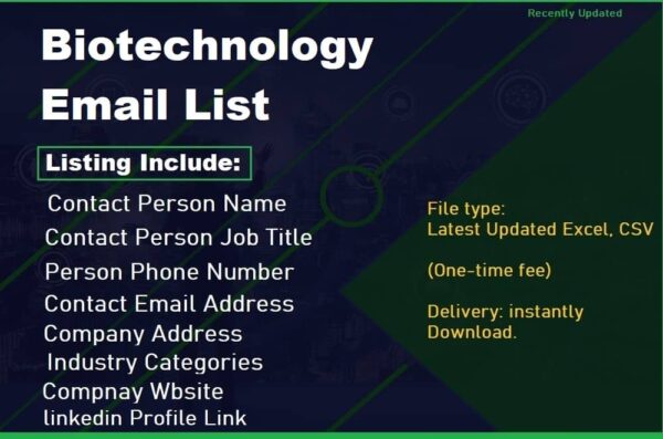 Biotechnology Email list management List