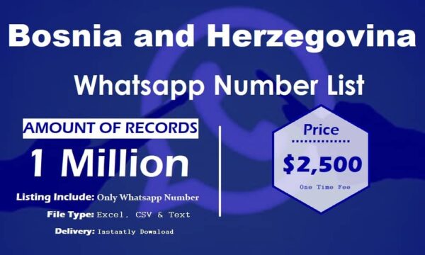 Bosnia and Herzegovina Whatsapp Resource 5 Million