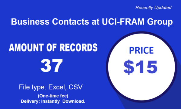 Business Contacts at UCI-FRAM Group