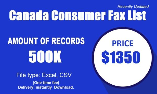 Canada Consumer Fax List Trial