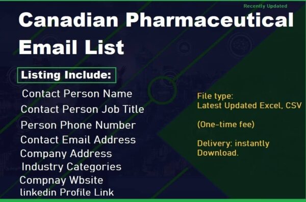 Canadian Pharmaceutical Email list management List