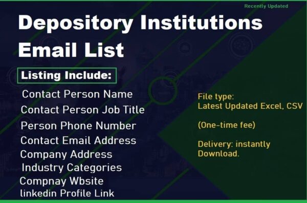 Depository Institutions Email list management List