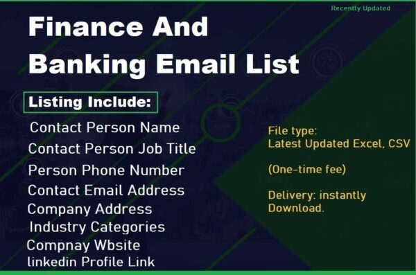 Finance And Banking Email list management List