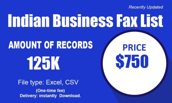 Indian Business Fax List Trial