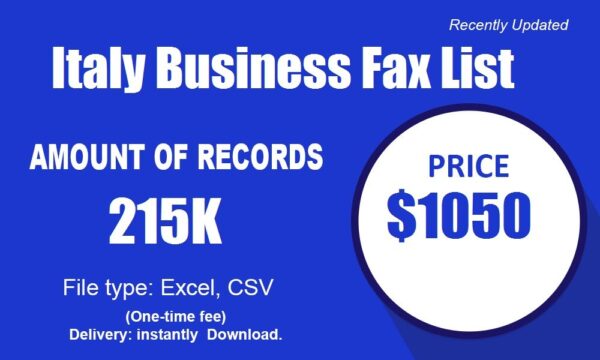 Italy Business Fax List Trial