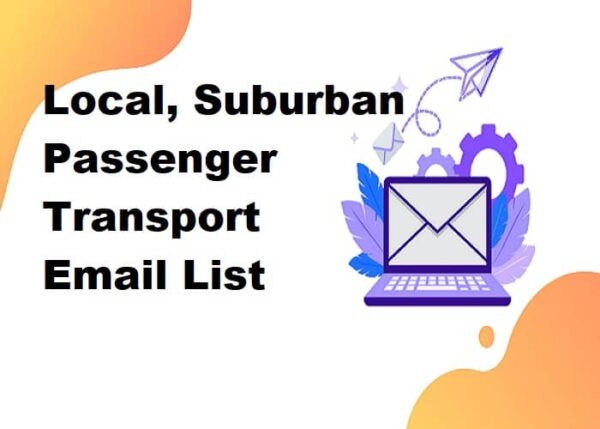 Local, Suburban Passenger Transport Email list management List