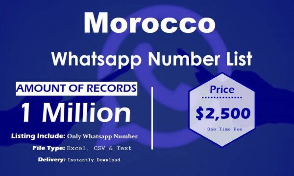 Morocco Whatsapp Resource 1 Million