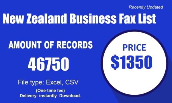 New Zealand Business Fax List Trial