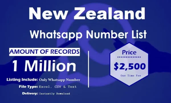 New Zealand Whatsapp Resource 5 Million