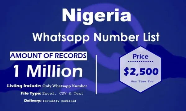 Nigeria Whatsapp Resource 500K