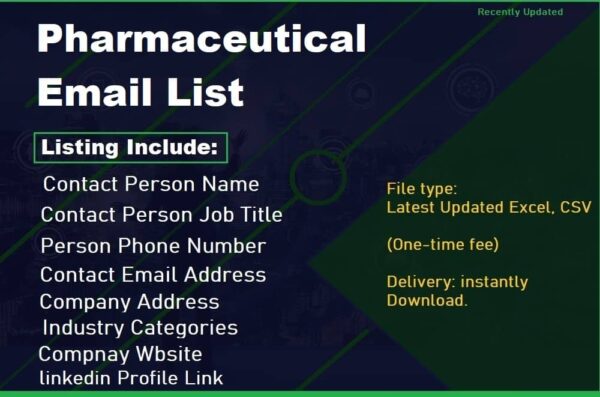 Pharmaceutical Email list management List