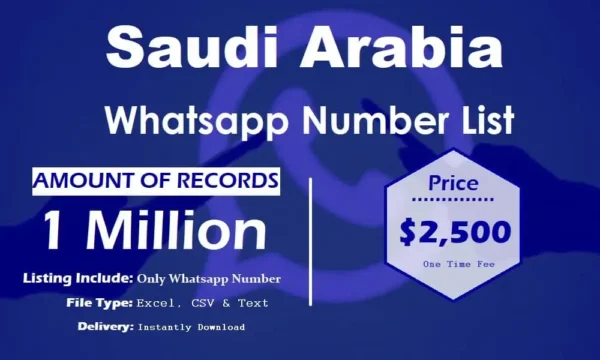 Saudi Arabia Whatsapp Resource 100K