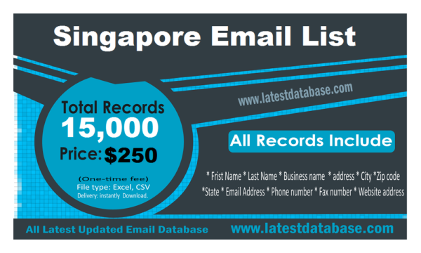 Singapore Business Email list management List