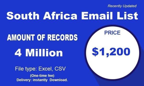 South Africa Email list management