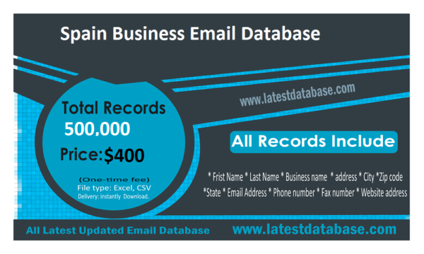 Spain Business Email list management