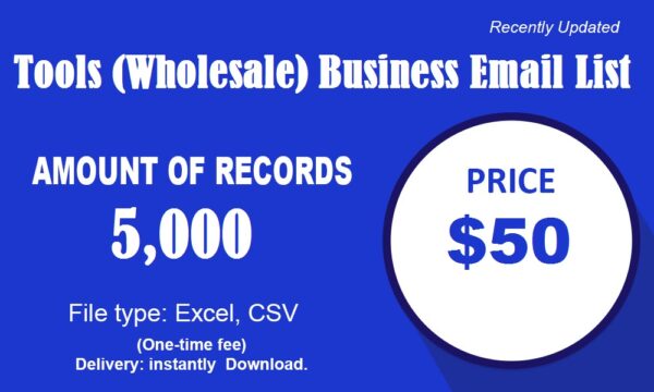 Tools (Wholesale) Email list management