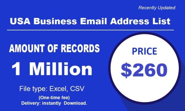 USA Business Email list management List