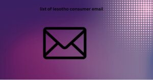 list of lesotho consumer email