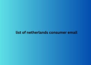 list of netherlands consumer email