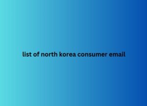 list of north korea consumer email