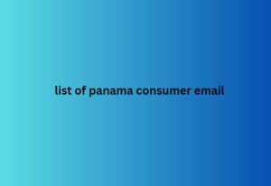 list of panama consumer email