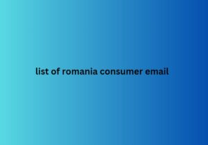 list of romania consumer email