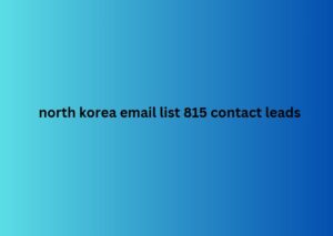 north korea email list 815 contact leads